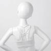 Freebily Kids Big Girls Criss Cross Back Sport Bra Yoga Ballet Dance Tank Crop Top Athletic Gynmastic Camisole Underwear Ivory 4 view 4