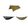 OneTigris Hideout Hammock Underquilt + Bulwark All Season Camping Tarp + KOMPOUND Camping Hammock view 1