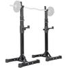 ANT MARCH Pair of Adjustable Height 40"-66" Portable Dumbbell Racks Sturdy Steel Squat Rack Barbell Free Bench Press Stands Home Gym Load 550Lbs Dipping Station view 1