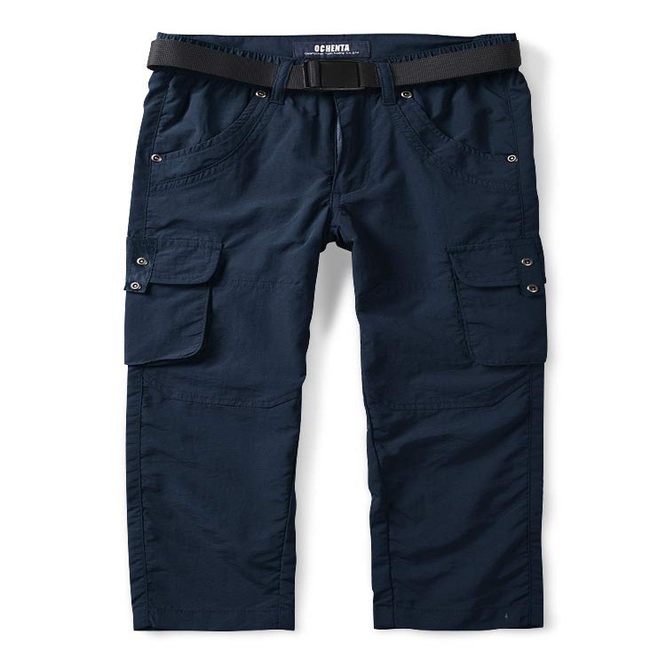 Mesinsefra Kids' Cargo Pants,Boy's Casual Outdoor Quick Dry Waterproof Hiking Climbing Trousers Blue 140cm8-9 Years