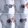 3 Colors Retro Round Clip On Nose Sunglasses Matrix Morpheus Movie rimless (Silver Bright, Mirror Blue) view 2