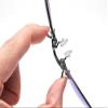 3 Colors Retro Round Clip On Nose Sunglasses Matrix Morpheus Movie rimless (Silver Bright, Mirror Blue) view 3