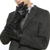 ZLUXURQ Luxury Mens Leather Gloves Cashmere Lined-Soft Comfortable Lambskin view 1