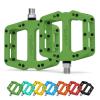 MZYRH Mountain Bike Pedal 9/16" 3 Sealed Bearings Lightweight Non-Slip Nylon Fiber Bicycle Platform Pedals for Road BMX MTB (Green 3-Bearings) view 2