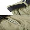 Mesinsefra Kids' Cargo Pants,Boy's Casual Outdoor Quick Dry Waterproof Hiking Climbing Trousers Khaki 130cm6-7 Years view 3