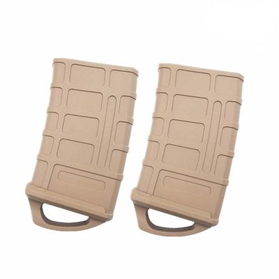 Aecktech M4/M16 .223 5.56 Mag Assist Magzine Protecto Rubber Holster Magazine Pouch Grip Sleeve - Pack of 2 pcs (FDE)