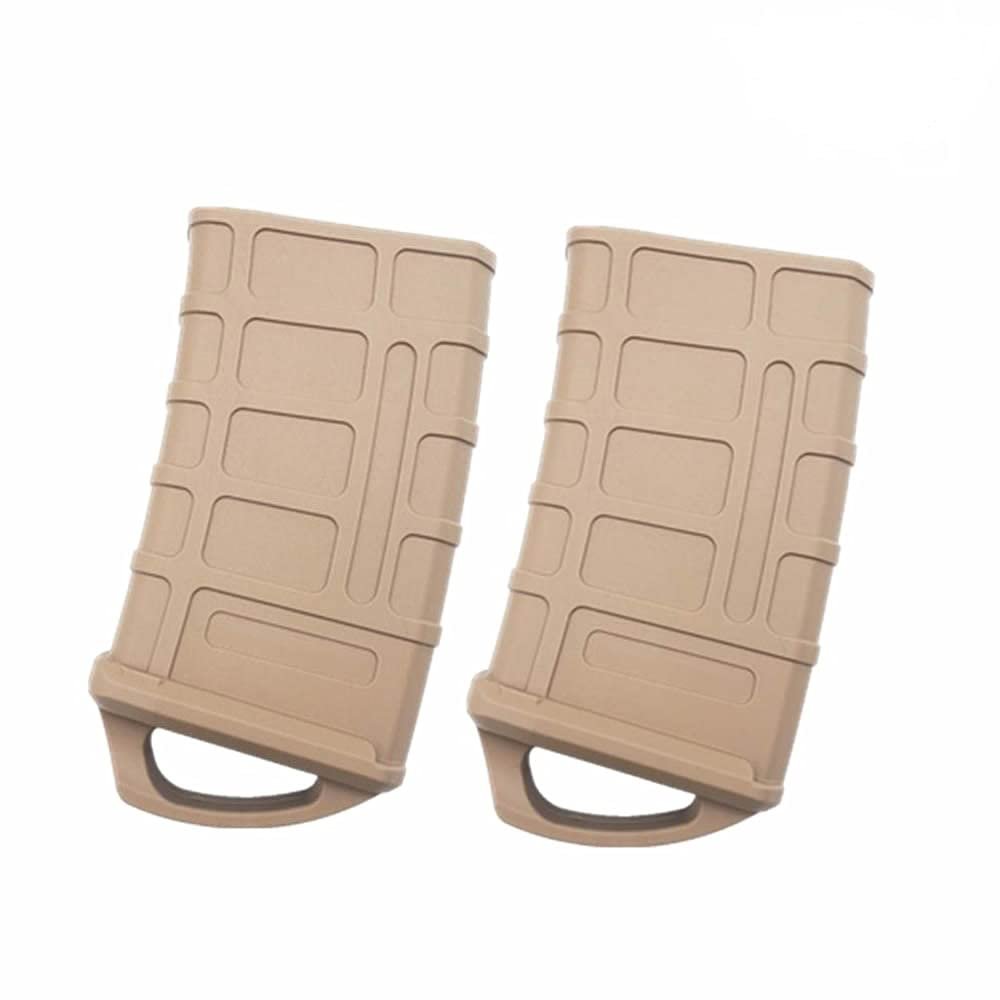 Aecktech M4/M16 .223 5.56 Mag Assist Magzine Protecto Rubber Holster Magazine Pouch Grip Sleeve - Pack of 2 pcs (FDE)
