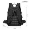 EXCELLENT ELITE SPANKER Military Tactical Backpack Detachable Backpack Quickly Turns into Outdoor Vest (Black) view 2