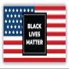 Black Lives Matter USA Flag Vinyl Sticker Decal