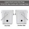 2 Pack Drain Plugs for RTIC Coolers, Large & Small Cooler Drain Plugs Compatible with RTIC 20QT, 45QT, 65QT Coolers with New Two Drains view 4