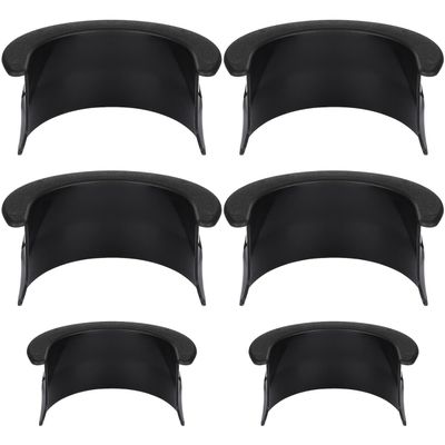 6pcs Pool Table Pockets, Plastic Black Billiard Pocket Liner 4 Corner Protectortor Long-Lasting Pocket Frame Pool Table Accessory for Bar Pools Table