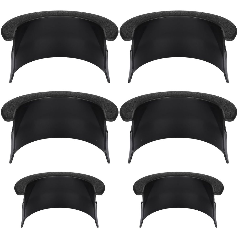 6pcs Pool Table Pockets, Plastic Black Billiard Pocket Liner 4 Corner Protectortor Long-Lasting Pocket Frame Pool Table Accessory for Bar Pools Table
