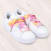5Chaos Satin Ribbon Shoelaces, Silk Sheer Rainbow Shoe Laces for Women Kids Girls Men, Funny Custom Shoestring with Aglets 1Pair (59" (150CM), Silk Pink Rainbow) view 3