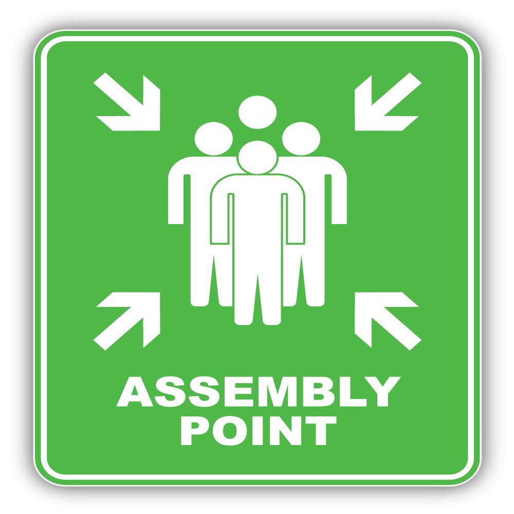 Assembly Point Vinyl Sticker Decal