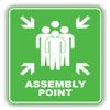 Assembly Point Vinyl Sticker Decal view 1