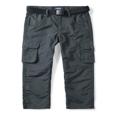 Mesinsefra Kids' Cargo Pants,Boy's Casual Outdoor Quick Dry Waterproof Hiking Climbing Trousers Grey 140cm8-9 Years