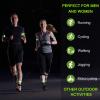 Sumind Reflective Running Gear Set Include 2 Pieces LED Safety Lights and 4 Reflective Bands for Wrist Arm Ankle Leg Straps Tape High Visibility Bands Strobe Running Light for Woman Men view 2