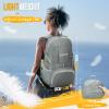 ZOMAKE Lightweight Packable Backpack 35L, Light Foldable Backpacks Water Resistant Collapsible Hiking Bag, Compact Folding Day Pack for Travel Camping(Sliver Grey) view 2