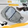 ZOMAKE Lightweight Packable Backpack 35L, Light Foldable Backpacks Water Resistant Collapsible Hiking Bag, Compact Folding Day Pack for Travel Camping(Sliver Grey) view 3