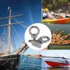 3Pack Stainless Steel Kayak Track Mount Nut Tie Down Eyelet Rail Mount Screw Accessory for Kayak Canoe Boat or Vehicle Rail Track view 4