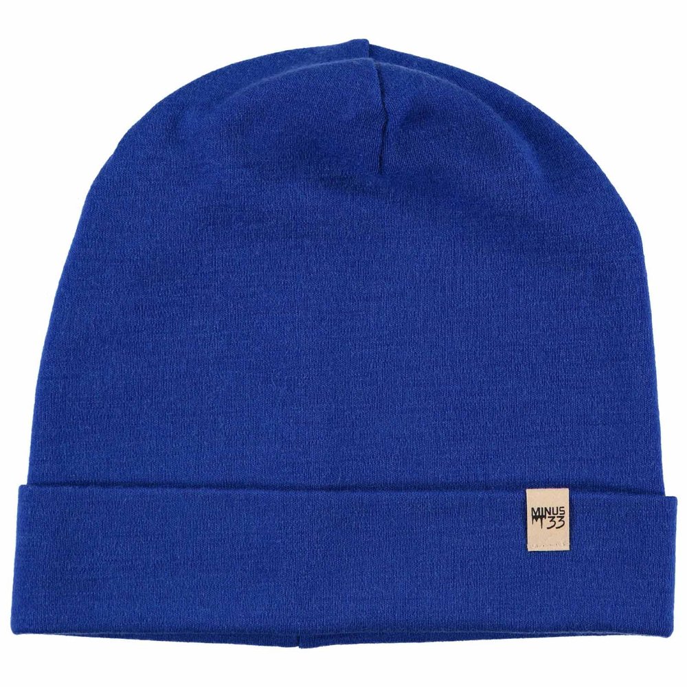 100% Merino Wool Cuff Beanie - Mens & Womens Warm Winter Hat - Watch Cap - Toque - Novelty Beanie - One Size Fits Most - Royal Blue