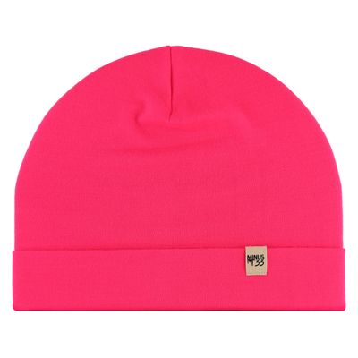 100% Merino Wool Cuff Beanie - Mens & Womens Warm Winter Hat - Watch Cap - Toque - Novelty Beanie - One Size Fits Most - Blaze Pink