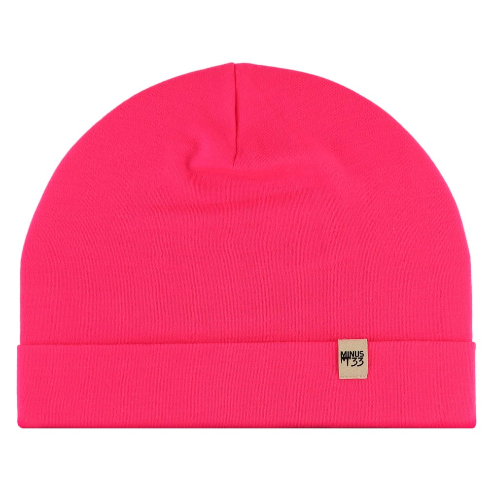 100% Merino Wool Cuff Beanie - Mens & Womens Warm Winter Hat - Watch Cap - Toque - Novelty Beanie - One Size Fits Most - Blaze Pink