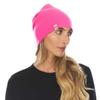 100% Merino Wool Cuff Beanie - Mens & Womens Warm Winter Hat - Watch Cap - Toque - Novelty Beanie - One Size Fits Most - Blaze Pink view 2