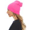 100% Merino Wool Cuff Beanie - Mens & Womens Warm Winter Hat - Watch Cap - Toque - Novelty Beanie - One Size Fits Most - Blaze Pink view 4