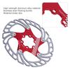 Mountain Bike Brake Disc, Floating Design Reduces Noise, 203mm Brake Rotor 6 Bolt in Red Silver for Trail Riders Cyclists Off-Road Commuters view 3