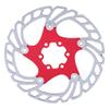 Mountain Bike Brake Disc, Floating Design Reduces Noise, 203mm Brake Rotor 6 Bolt in Red Silver for Trail Riders Cyclists Off-Road Commuters view 4