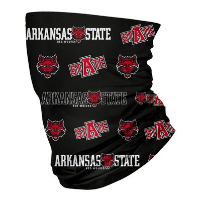Arkansas State University Red Logo Design Neck Gaiters for Men and Women - Four Way Stretch Fabric Breathable Neck Warmer