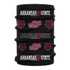 Arkansas State University Red Logo Design Neck Gaiters for Men and Women - Four Way Stretch Fabric Breathable Neck Warmer view 2