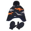 Hats and Gloves Set for Kids Toddler Baby Knit Earflap Beanie Winter Warm Fleece Kintting Cap for Boy Girl view 2