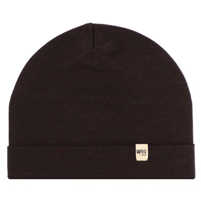 100% Merino Wool Cuff Beanie - Mens & Womens Warm Winter Hat - Watch Cap - Toque - Novelty Beanie - One Size Fits Most - Dark Brown