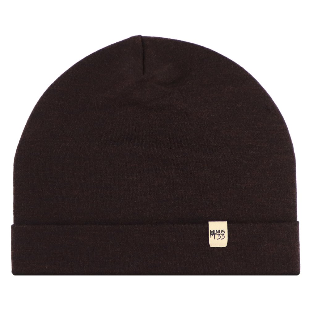 100% Merino Wool Cuff Beanie - Mens & Womens Warm Winter Hat - Watch Cap - Toque - Novelty Beanie - One Size Fits Most - Dark Brown
