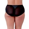 Berlei Women's Beauty Stripe Deep Brief, Black (Black/Grey), Small view 2