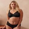 Berlei Women's Beauty Stripe Deep Brief, Black (Black/Grey), Small view 3