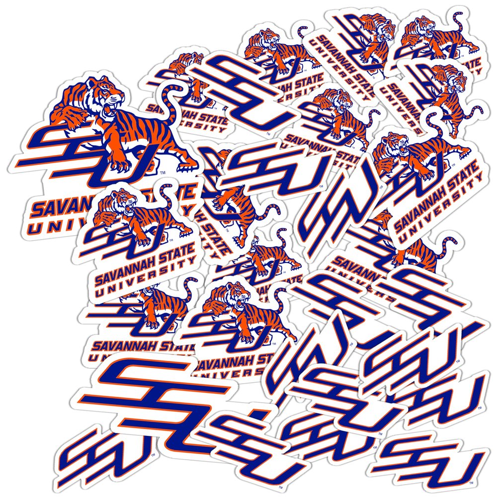 Desert Cactus Savannah State University Sticker SSU Tigers Vinyl Decals Laptop Water Bottle Car Scrapbook T1 (Type 1-1)