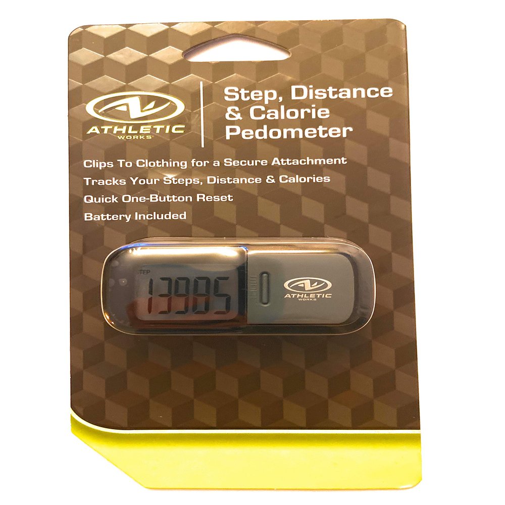 Athletic Works Step, Distance & Calorie Pedometer