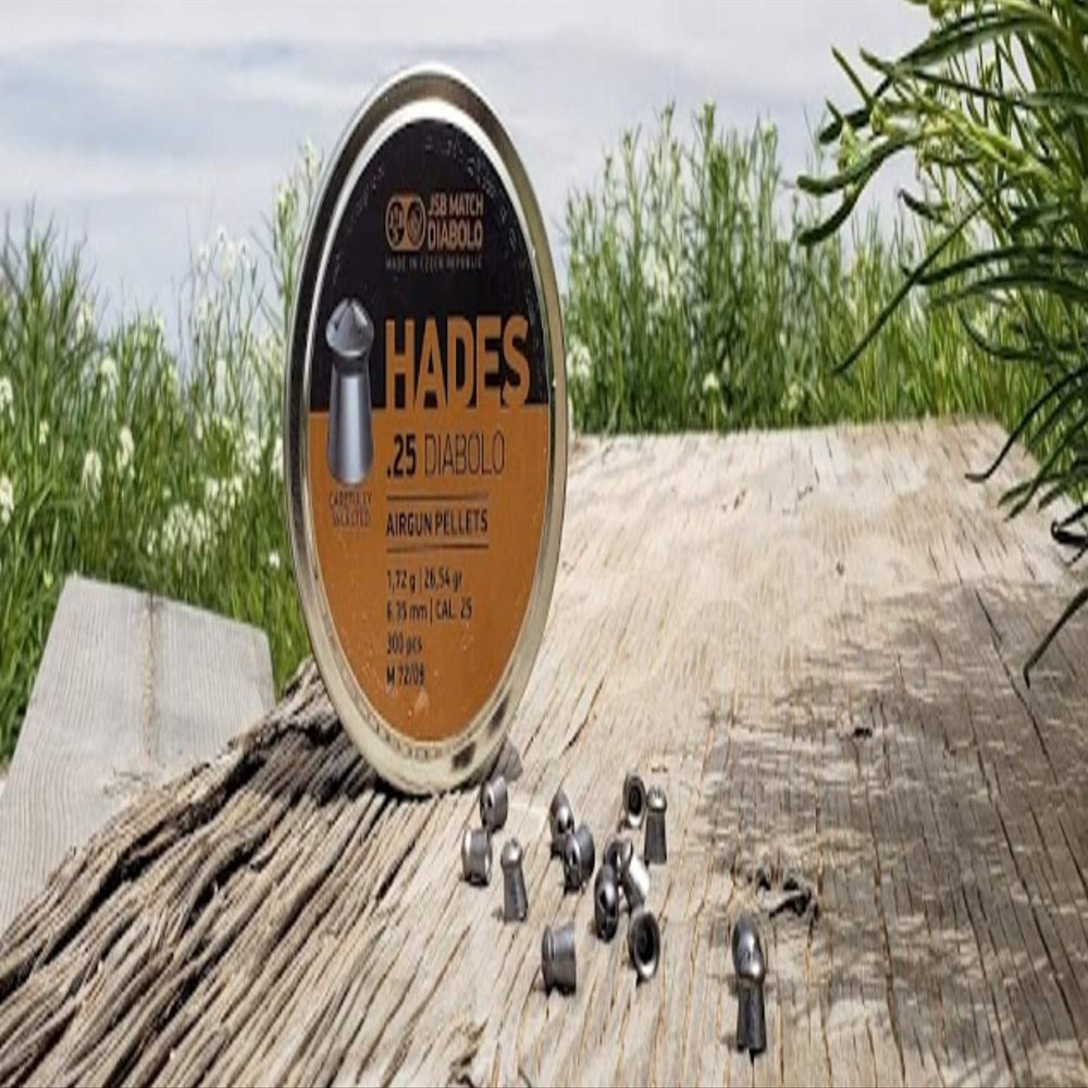 JSB Diabolo Match Hades Hollow Point Pellets .25 Cal 26.54 GR 300 Count