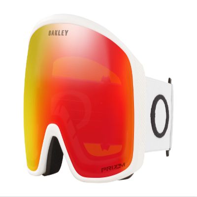 Oakley Flight Tracker XL Matte White Prizm Torch Iridium, Matte White/Prizm Snow Torch Iridium, Large