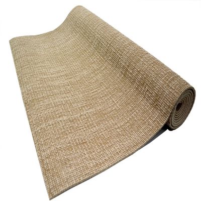Eason Sales Natural Jute Yoga Mat with Matching Cotton Carry Bag - Eco-Friendly - Multiple Colors! (Tan)