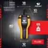 PROLAST Angle Heavy Punching Bag for Adults, Hook and Uppercut, Boxing, MMA, Martial Arts, Muay Thai, Filled, 65 lbs, Rhino Logo, Black and Yellow view 4