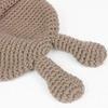 Adela Boutique Women Girl Cute Rabbit Design Knit Beanie Hat Winter Warm Crochet Cap Brown view 4