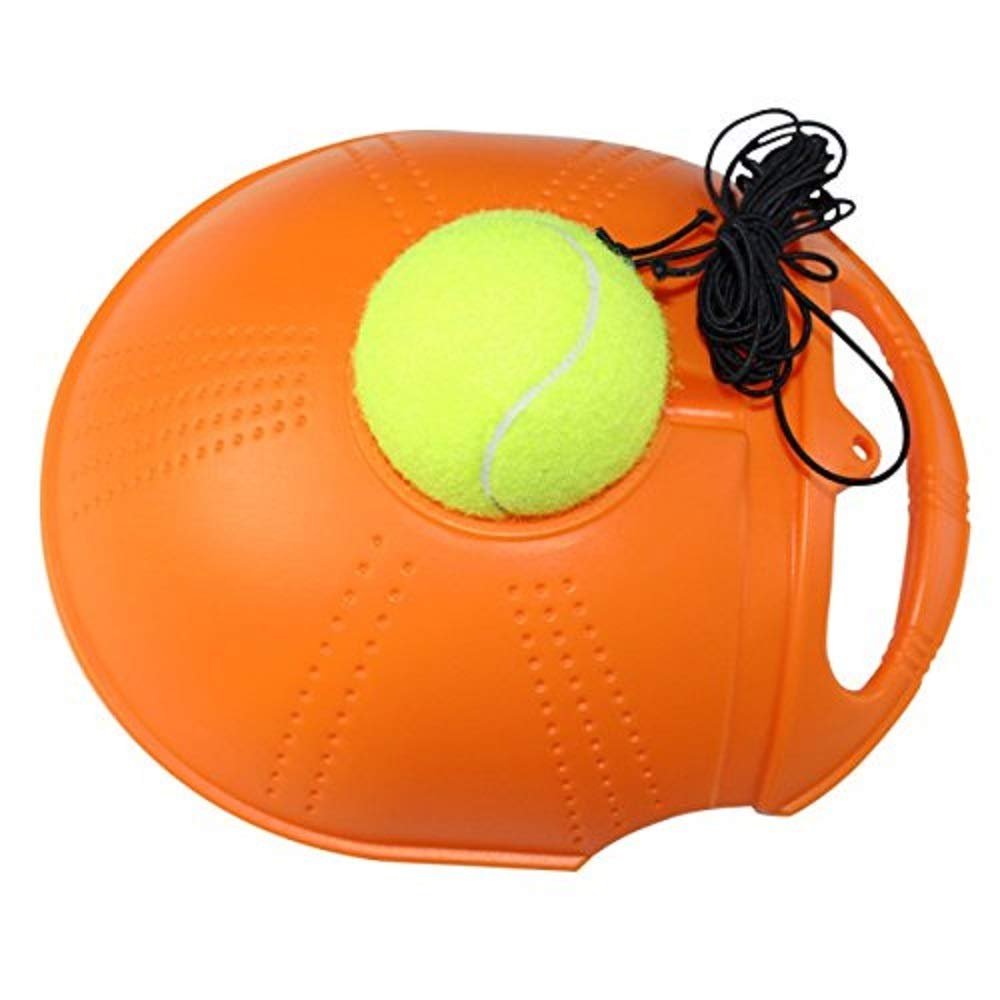 PJLANDI One Set Tennis Trainer Baseboard Training Equipment Tool Exercise Tennis Ball Sport Self-Study Rebound Ball