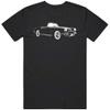 1962 Corvette 3 Quarter View Silhouette T Shirt 3XL Black view 1