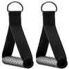 AIKESIWAY Exercise Cable Handles,Cable Machine Attachment Handles,Cable Handles Compatible with Cable Machines,Super Strong Nylon Webbing for Resistance Training(1 Pairs)