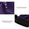 Little Donkey Andy Women's Fleece Lined Waterproof Softshell Pants Hiking Ski Snowboarding Pants Dark Purple Size XL view 4