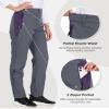Little Donkey Andy Women's Fleece Lined Waterproof Softshell Pants Hiking Ski Snowboarding Pants Grey Size S view 4